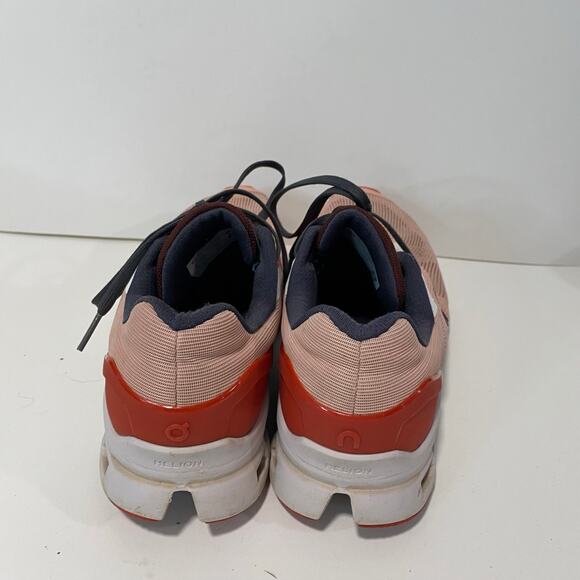 On Running Cloud Stratus Sneakers Shoes Pink White Red Active Gym Women's 8.5 - Picture 8 of 11